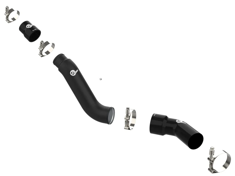 aFe 16-19 RAM 1500 V6 3.0L (TD) BladeRunner 3in Aluminum Hot Charge Pipe - Black - Image 6