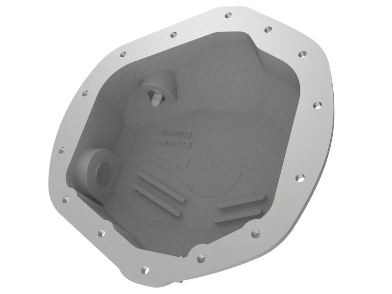 aFe Street Series Rear Differential Cover Raw w/ Machined Fins 01-18 GM Diesel Trucks V8-6.6L (td) - Image 5