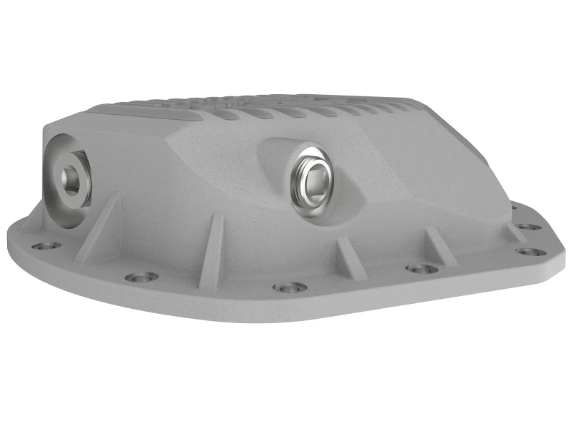 aFe Street Series Rear Differential Cover Raw w/ Machined Fins 01-18 GM Diesel Trucks V8-6.6L (td) - Image 6