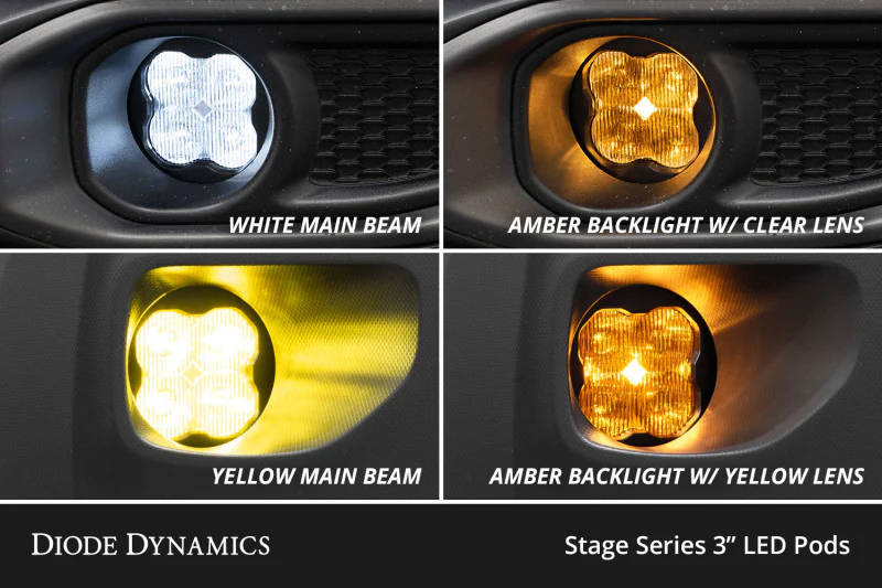 Diode Dynamics SS3 Pro Type GM Kit ABL - Yellow SAE Fog - Image 8