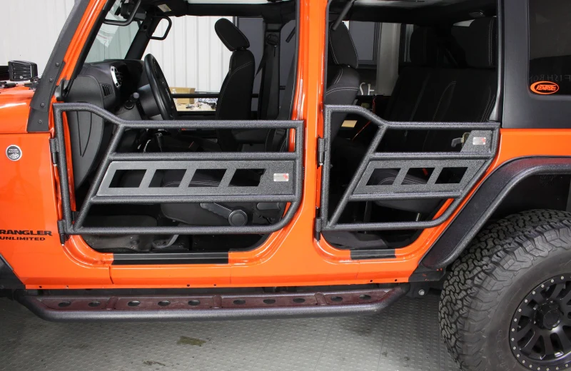Fishbone Offroad 07-18 Jeep Wrangler JK 4 Door Front/Rear Tube Doors - Image 3
