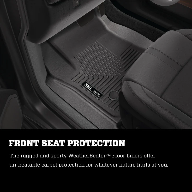 Husky Liners 05-23 Ford Econoline WeatherBeater Black Floor Liners - Image 11