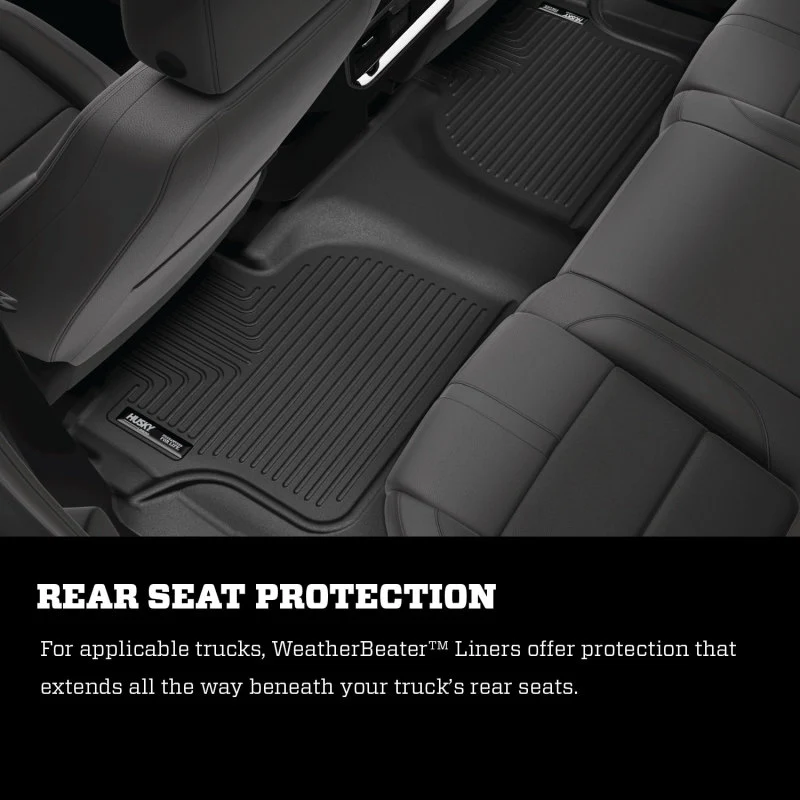 Husky Liners 05-23 Ford Econoline WeatherBeater Black Floor Liners - Image 12