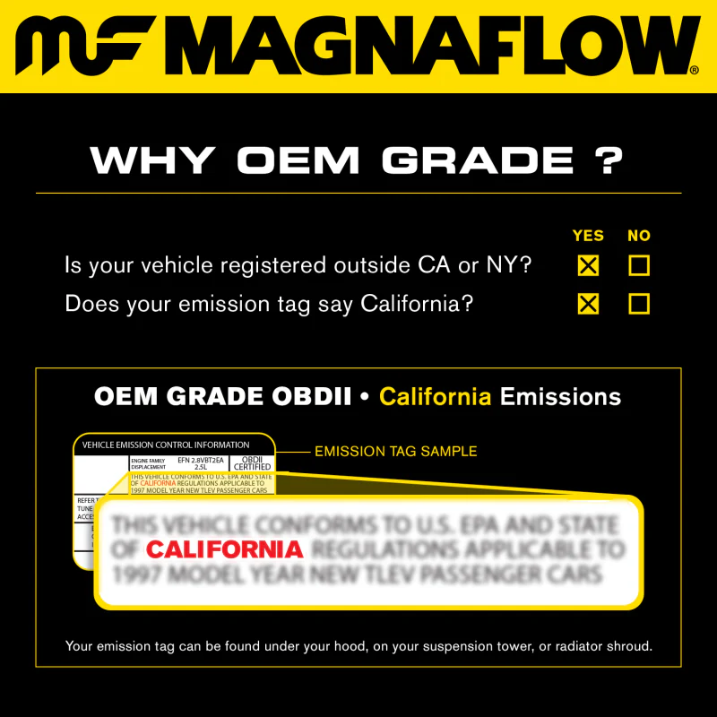 MagnaFlow 13-14 Ford Mustang 5.8L OEM Underbody Direct Fit EPA Compliant Catalytic Converter - Image 34
