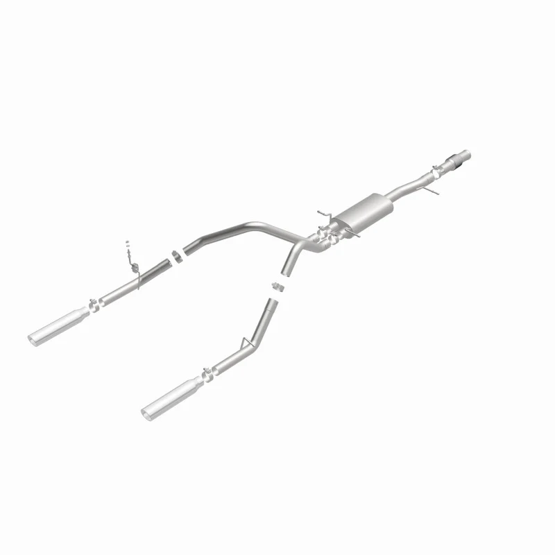 Magnaflow 14 Chev Silverado V8 5.3L SC Cab Dual Split Rear Exit SS Cat Back Perf Exhaust - Image 39