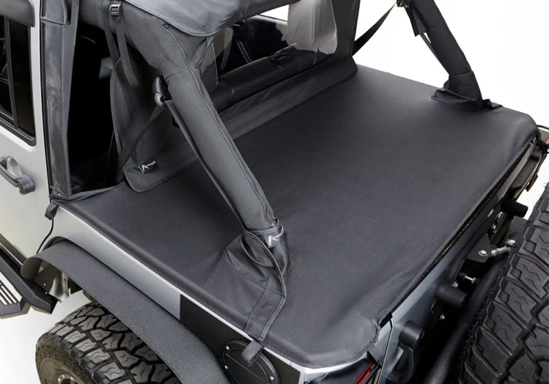 Rampage 2007-2018 Jeep Wrangler(JK) 2-Door Tonneau Cover - Black Diamond - Image 3