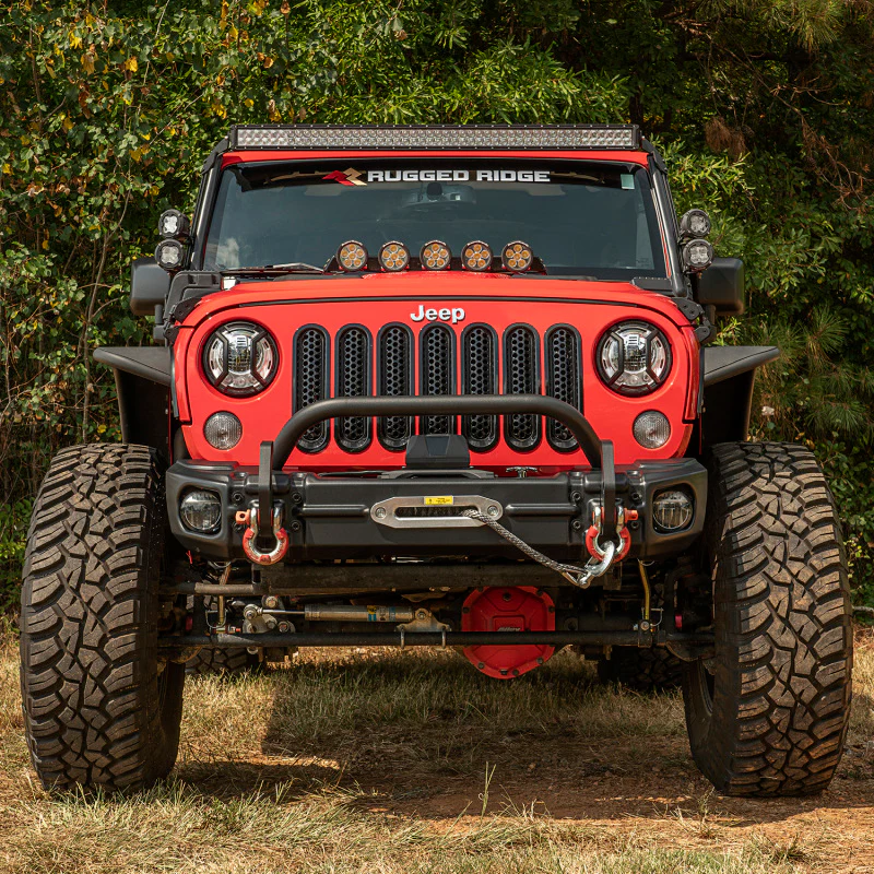 Rugged Ridge Arcus Front Bumper Set W/ Overrider 2018 Jeep Wrangler JK - Image 4