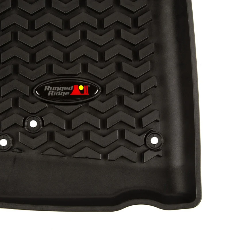 Rugged Ridge Floor Liner Front Black 2007-2018 Jeep Wrangler Unlimited JK 4 Dr - Image 9