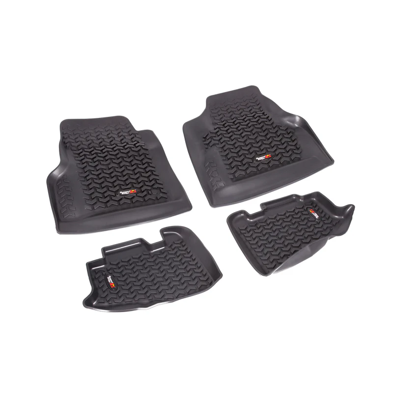 Rugged Ridge Floor Liner Front/Rear Black 1997-2006 Jeep Wrangler TJ - Image 3