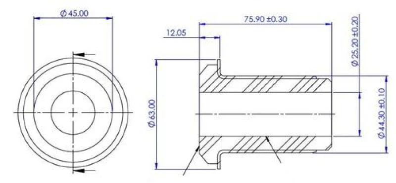 SuperPro 07-18 Chevrolet Silverado 1500 2WD Front Lower Control Arm Bushing Kit - Inner Rearward - Image 4
