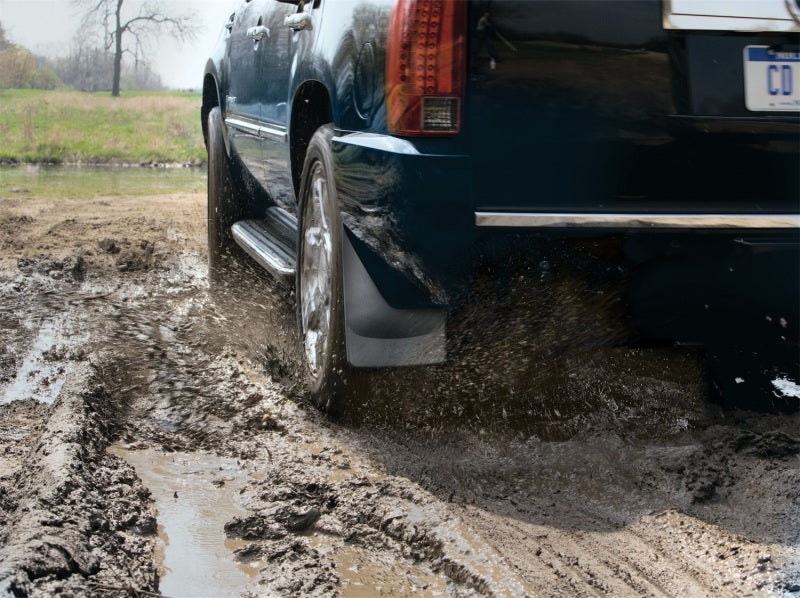 WeatherTech 05-14 Toyota Tacoma (w/Flares Only / No X-Runner) No Drill Mudflaps - Black - Image 4