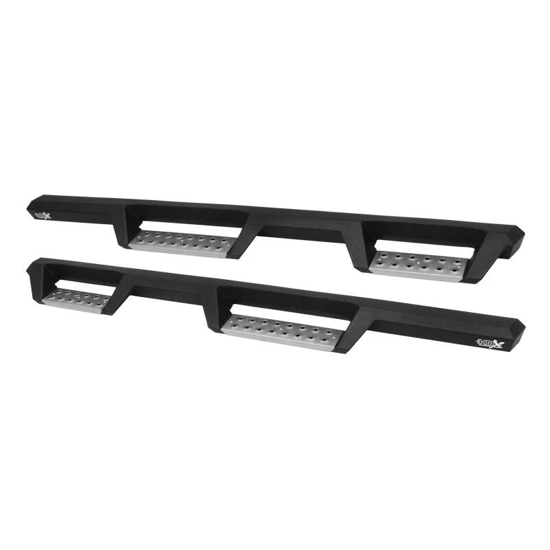 Westin 07-18 Jeep Wrangler JKU 4dr. HDX Stainless Drop Nerf Step Bars - Tex. Blk - Image 4