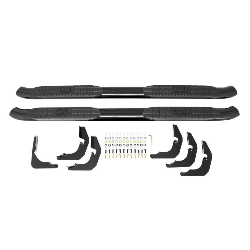 Westin 2007-2017 Jeep Wrangler 2dr PRO TRAXX 4 Oval Nerf Step Bars - Black Wrinkle - Image 5