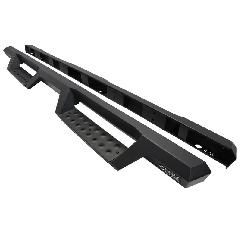 Westin/HDX 07-18 Toyota Tundra Dbl Cab Drop Nerf Step Bars - Textured Black - Image 4